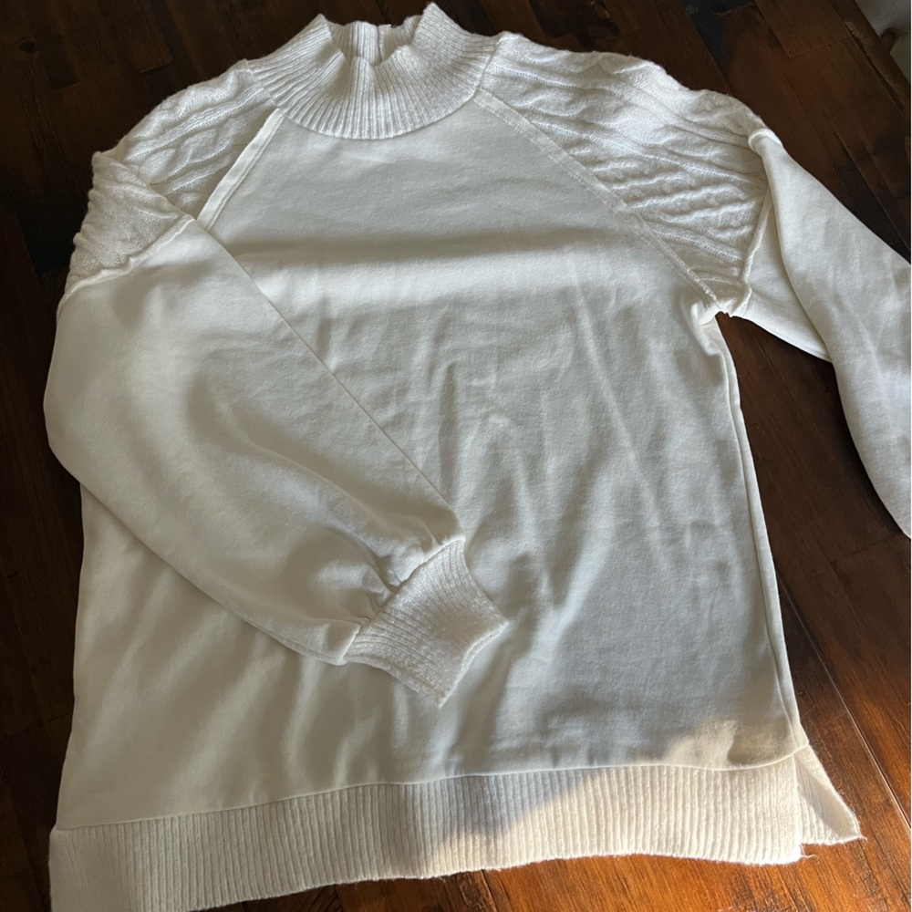 Time and Tru Cream Turtleneck Sweater